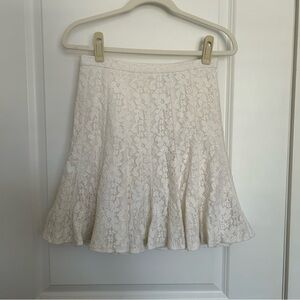 NWT BCBG White Lace Quinnie Skirt